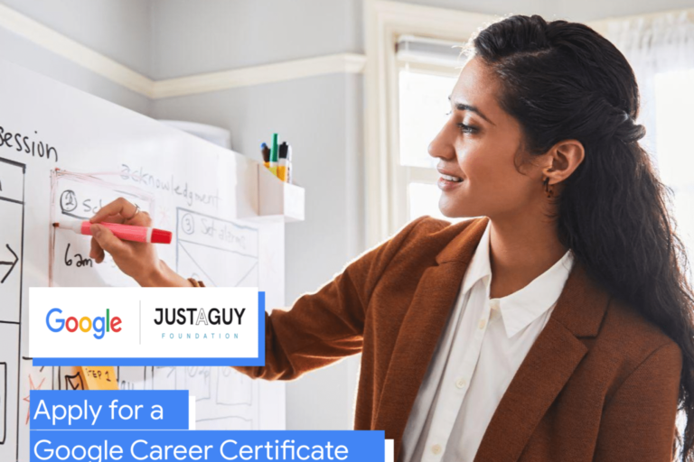Be job-ready in six months with a Google Career Certificate scholarship